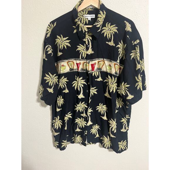 Pierre Cardin Tropical Cocktails Shirt XL - Picture 4 of 7
